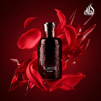 Lattafa Ajayeb Dubai Eau de Parfum Spray for Men, 3.4 Ounce