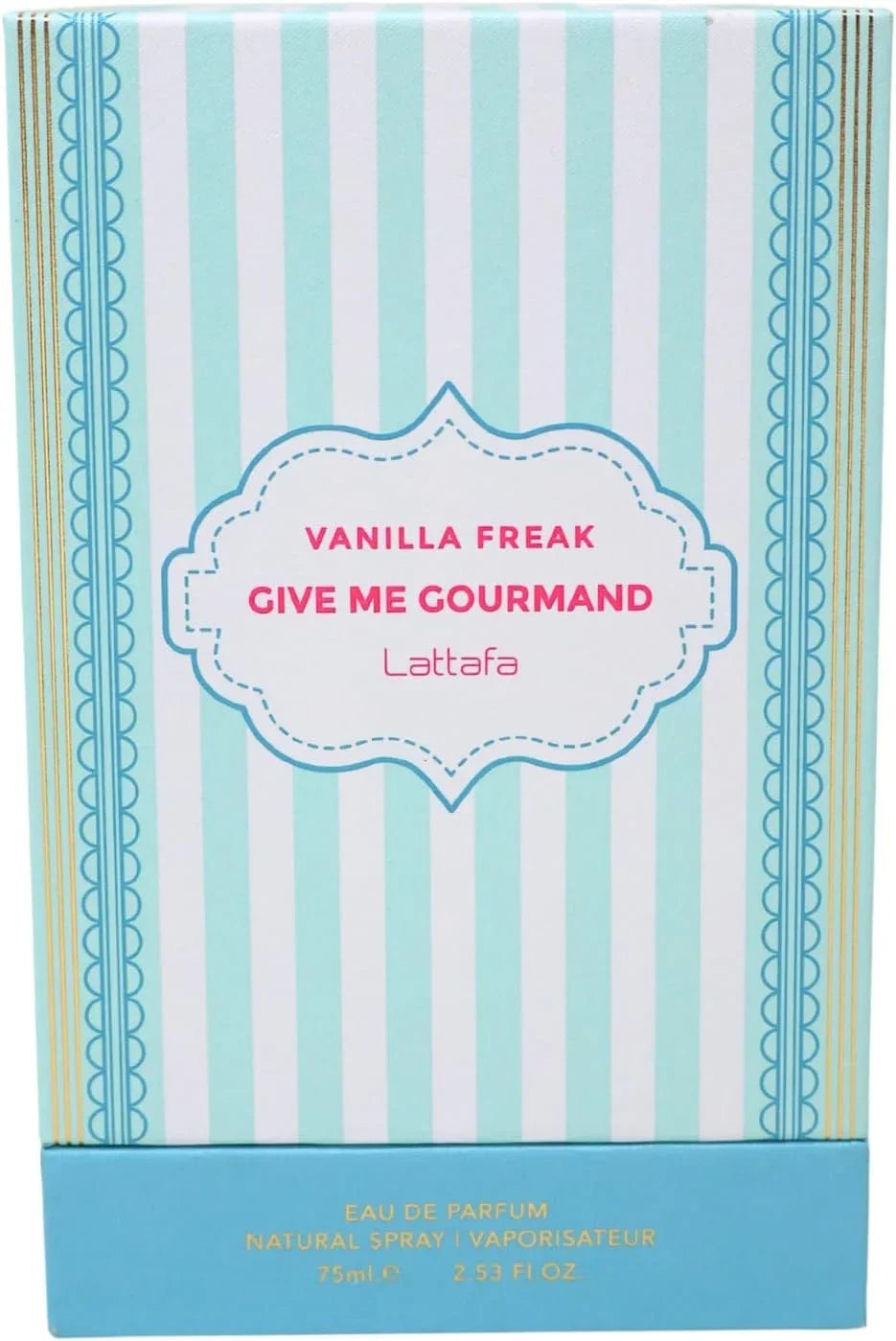 Lattafa Vanilla Freak Eau de Parfum, Give me Gourmand Collection, Unisex, Spray Form, 75ml, Vanilla Caramel Scent, Woody Notes, Long-lasting