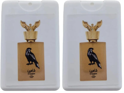 Lattafa Shaheen Gold Eau De Parfum Spray Trial Size, 20ml/0.67oz (Unisex) (Pack of 2)
