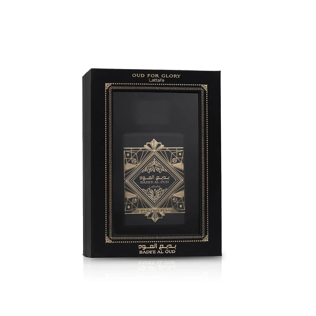 Lattafa Bade'e Al Oud Oud for Glory - Oriental Woody, Caramel, Warm Spicy - Eau de Parfum Long-Lasting Fragrance for Unisex, 3.40 Ounce / 100 ml