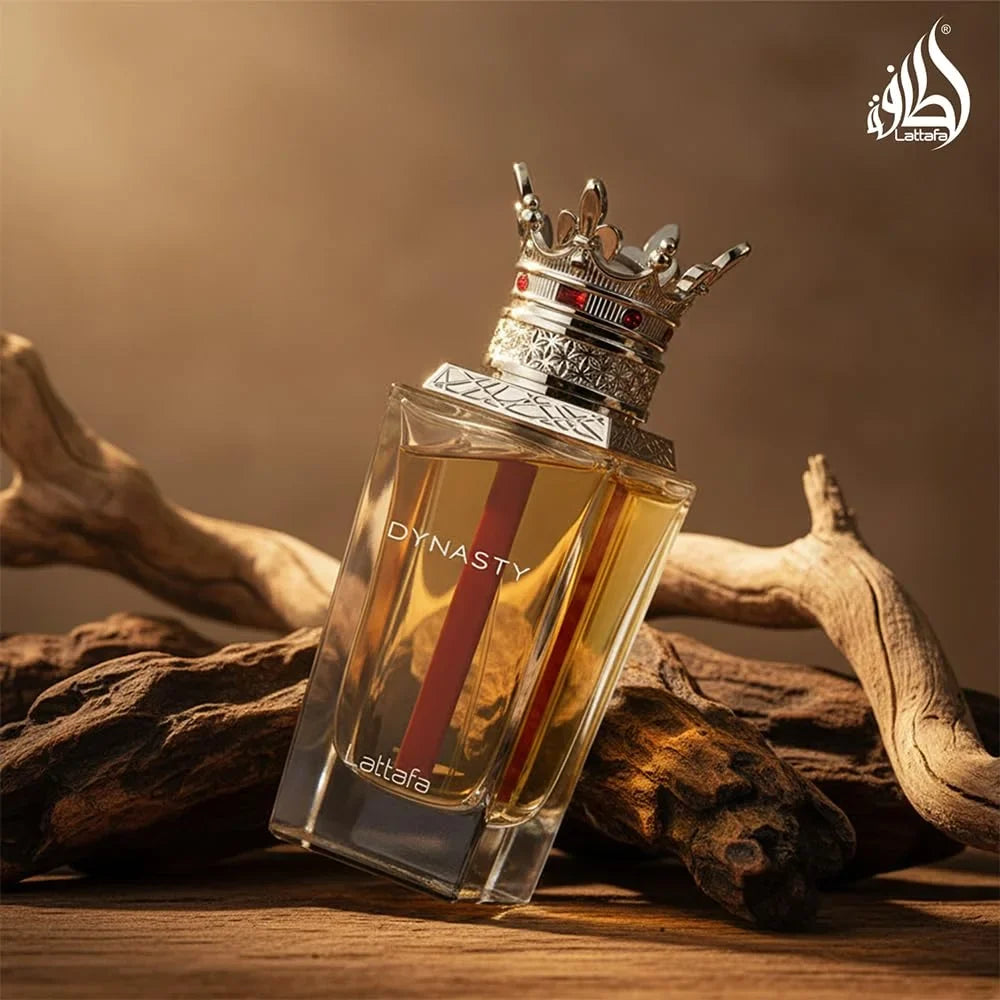Lattafa Dynasty – Fresh, Spicy, Woody, Aromatic – Eau de Parfum Spray Long-Lasting Fragrance for Unisex, 3.4 Ounce / 100 ml
