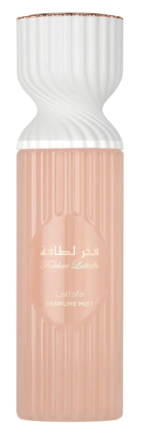 Lattafa Fakhar Perfume Mist 250ml – Elegant Body Spray with Orange Blossom, Tuberose, Jasmine, Vetiver & Patchouli for a Fresh, Floral & Woody Scent
