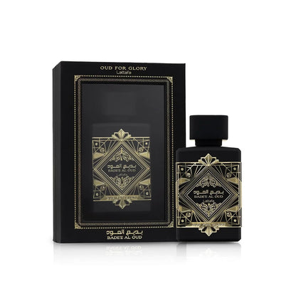 Lattafa Bade'e Al Oud Oud for Glory - Oriental Woody, Caramel, Warm Spicy - Eau de Parfum Long-Lasting Fragrance for Unisex, 3.40 Ounce / 100 ml