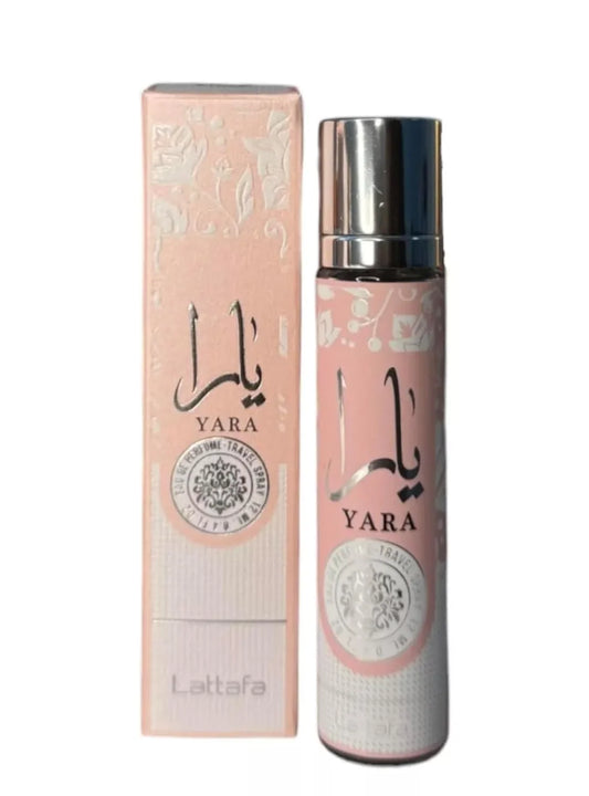 Lattafa Yara - Vanilla, Gourmand, Fruity, Floral - Eau de Parfum Long-Lasting Fragrance for Women, 0.40 Ounce /12 ml