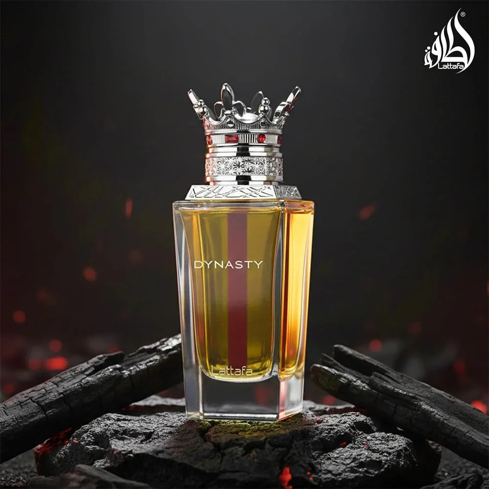 Lattafa Dynasty – Fresh, Spicy, Woody, Aromatic – Eau de Parfum Spray Long-Lasting Fragrance for Unisex, 3.4 Ounce / 100 ml