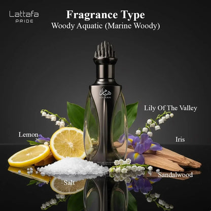 Lattafa Niche Emarati Hayaam – Marine, Citrus, Floral, Woody – Eau de Parfum Long-Lasting Fragrance for Everyone, 3.4 Ounce / 100 ml