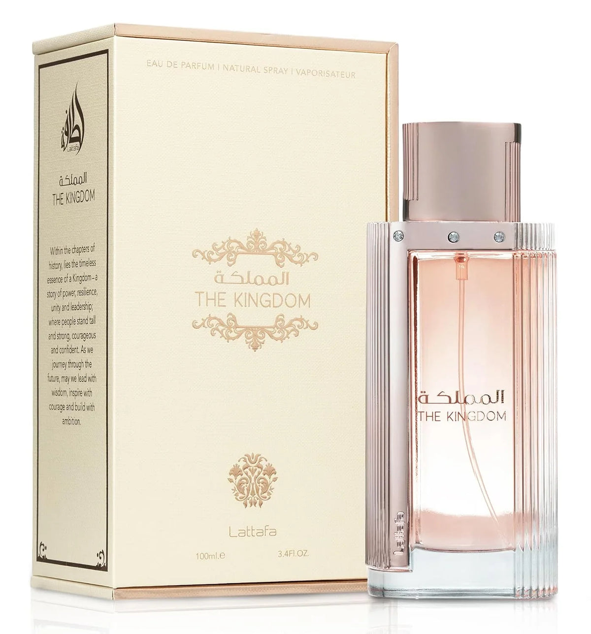 Lattafa The Kingdom Eau De Parfum Spray for Women, 3.4 Ounce