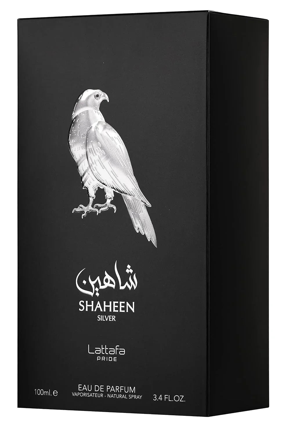 Lattafa Perfumes Shaheen Silver for Unisex Eau de Parfum Spray, 3.4 Ounce