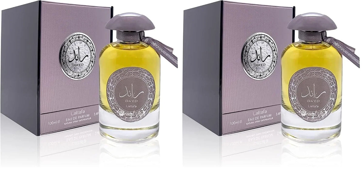 Lattafa Ra'ed Silver for Unisex Eau de Parfum Spray, 3.4 Ounce (Pack of 2)