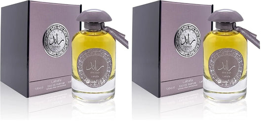 Lattafa Ra'ed Silver for Unisex Eau de Parfum Spray, 3.4 Ounce (Pack of 2)