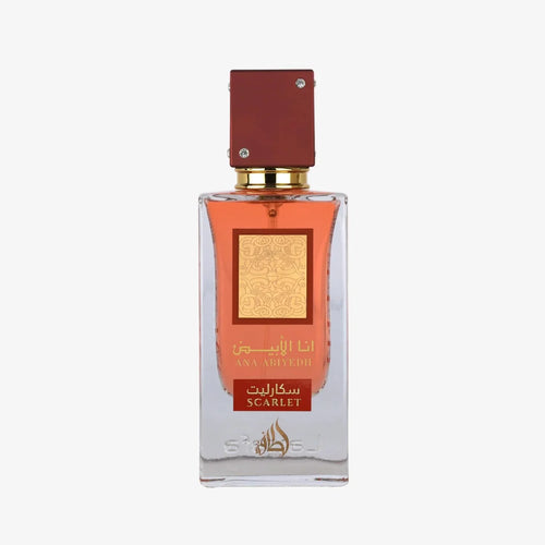 Lattafa Ana Abiyedh Scarlet – Fruity, Floral, Spicy, Sweet – Eau de Parfum Spray Long-Lasting Fragrance for Unisex, 2.0 Ounce / 60 ml