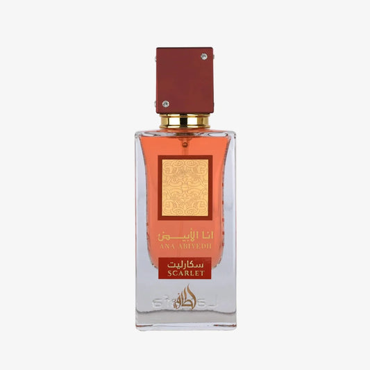 Lattafa Ana Abiyedh Scarlet – Fruity, Floral, Spicy, Sweet – Eau de Parfum Spray Long-Lasting Fragrance for Unisex, 2.0 Ounce / 60 ml