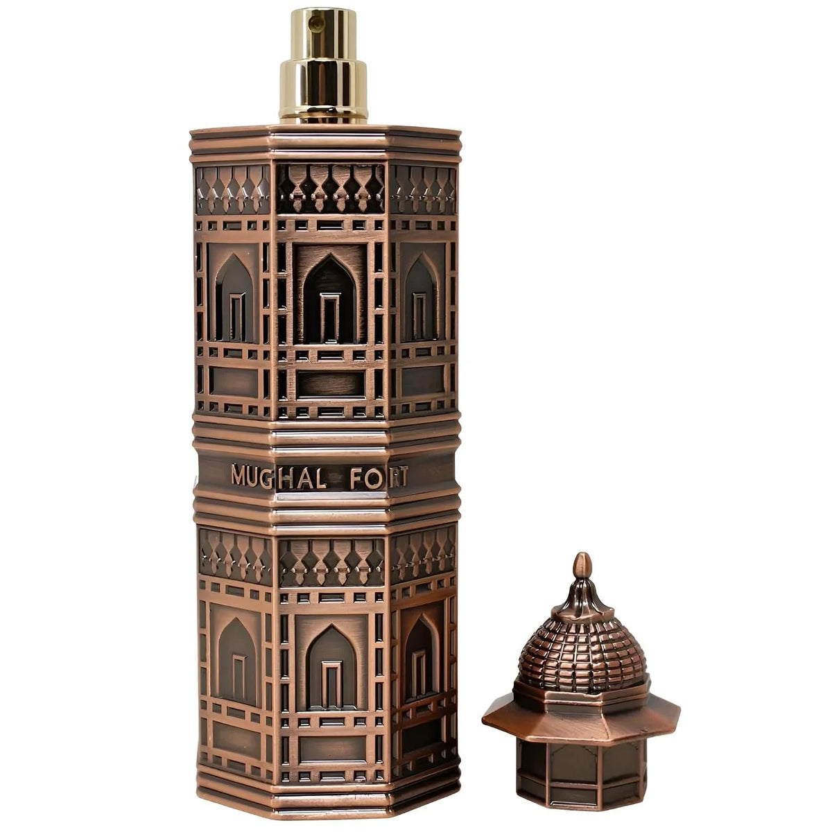 Lattafa Niche Emarati Mughal Fort – Spicy, Woody, Gourmand, Amber – Eau de Parfum for Everyone, 3.4 Ounce / 100 ml