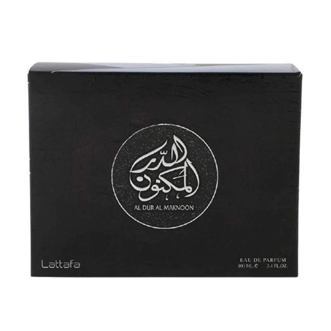 Lattafa Al Dur Al Maknoon Silver for Men EDP - 100 ML (3.4 oz) I Fresh Light Leather With Fruity Accents I Leathery,Musky,Slightly Smoky with a pleasant aura I Suitable for any Occasion I