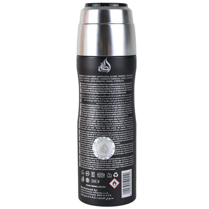 Lattafa Fakhar for Men - Fresh, Marine, Woody, Earthy - Perfumed Deodorant Spray, 6.67 Ounce / 200 ml