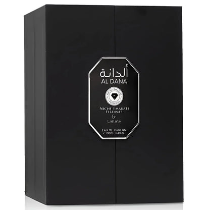 Lattafa Niche Emarati Al Dana – Citrus, Spicy, Floral, Smoky – Eau de Parfum Long-Lasting Fragrance for Everyone, 3.4 Ounce / 100 ml